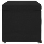 vidaXL Tabouret Noir 81 x 41 x 40 cm Tissu et bois stratifié
