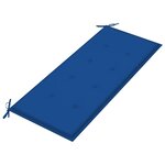 vidaXL Banc de jardin avec coussin 120 cm Bambou