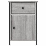 vidaXL Table de chevet sonoma gris 40x42x60 cm bois d'ingénierie