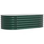 vidaXL Jardinière surélevée Vert 160 x 80 x 44 cm Acier