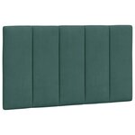 vidaXL Coussin de tête de lit vert foncé 90 cm velours