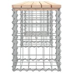 vidaXL Banc de jardin design de gabion 203x31x42 cm bois massif de pin