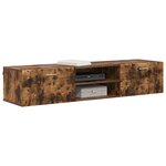 vidaXL Cabinet en Bois Chêne fumé 150 x 39 x 30 cm Bois d'ingénierie