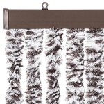 vidaXL Moustiquaire Marron et beige 56x200 cm Chenille