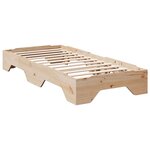 vidaXL Cadre de lit sans matelas empilable 90x200 cm bois massif