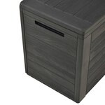 vidaXL Boîte de rangement de jardin Anthracite 116x44x55 cm