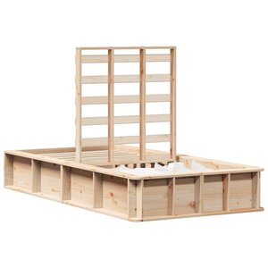 vidaXL Cadre de lit Marron 100 x 200 cm Bois de pin massif