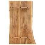vidaXL Dessus de table Bois d'acacia massif 100x(50-60)x2 5 cm