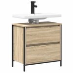 vidaXL Meuble de salle de bain lavabo et tiroirs chêne sonoma