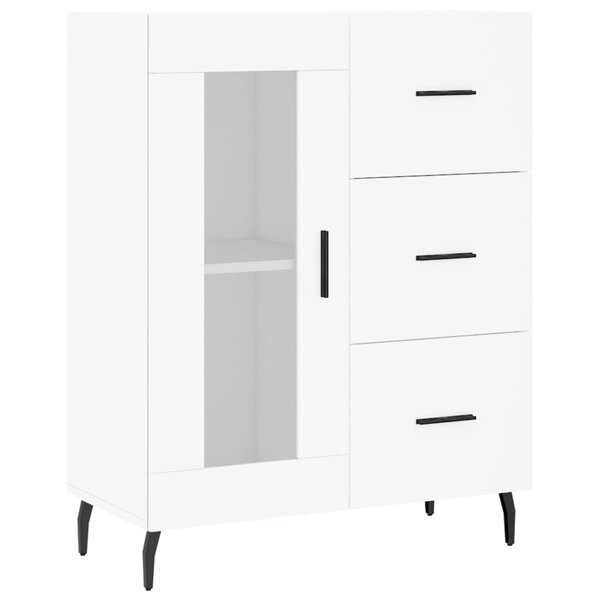 vidaXL Buffet blanc 69 5x34x90 cm bois d'ingénierie