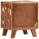 vidaXL Table de chevet 2 Pièces 40x32x46 cm bois massif de récupération
