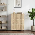 vidaXL Armoire à tiroirs 66 x 34 5 x 92 cm Bois d'ingénierie
