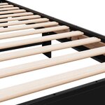 vidaXL Cadre de lit sans matelas noir 75x190 cm