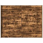 vidaXL Cadre de lit avec rangement avec tiroir Chêne fumé 160 x 200 cm