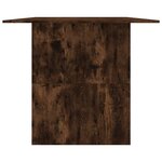vidaXL Table à dîner chêne fumé 180x90x76 cm bois d'ingénierie