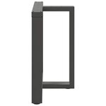 vidaXL Pieds de table à manger en T 2 pièces Anthracite 70x35x(72-73) cm Acier