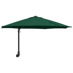 vidaXL Parasol de jardin Vert 248 x 248 x 148 cm Polyester et Acier