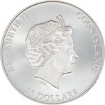 ALCATRAZ ISLAND 3 Once Argent Monnaie 20 Dollars Cook Islands 2023