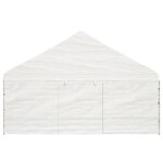 vidaXL Belvédère avec toit blanc 4 46x5 88x3 75 m polyéthylène