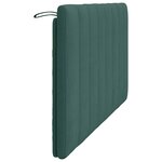 vidaXL Coussin de tête de lit Hanko vert foncé 160 cm velours