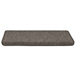 vidaXL Tapis d'escalier autocollants 30 Pièces 65x21x4 cm gris et beige