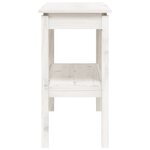 vidaXL Table console Blanc 110x40x75 cm Bois de pin solide