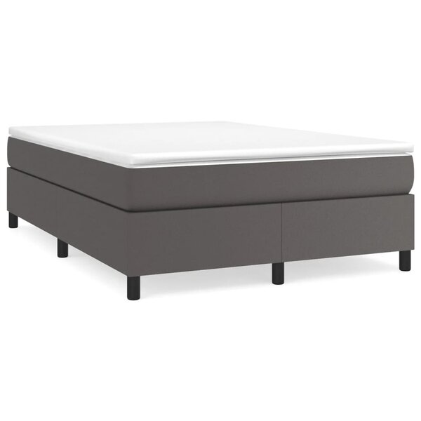 vidaXL Cadre de lit sans matelas gris 140x190 cm similicuir