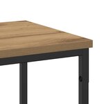 vidaXL Table Console avec étagère chêne artisanal 200 x 30 x 75 cm