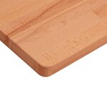 vidaXL Dessus de table 60x40x1 5 cm rectangulaire bois massif de hêtre