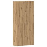 vidaXL Armoire à chaussures Chêne artisanal 80x35 5x180 cm Bois d'ingénierie