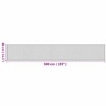 vidaXL Tapis rectangulaire naturel 80x500 cm bambou