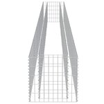 vidaXL Lit surélevé à gabion Acier galvanisé 540x50x50 cm
