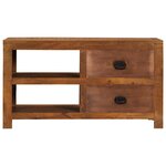 vidaXL Table basse avec 2 tiroirs 90x40x50 cm bois solide de manguier