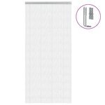 vidaXL Moustiquaire de porte à chaîne 100x212 cm aluminium