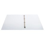 Classeur Personnalisable Rigide 2 Poches Kreacover - 4 Anneaux En D 16mm - A4 Maxi - Blanc - X 10 - Exacompta
