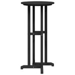 vidaXL Table de bar noire 55x55x107 cm HDPE