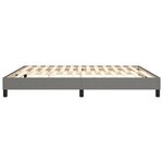 vidaXL Cadre de lit sans matelas gris foncé 180x200 cm tissu