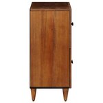 vidaXL Buffet avec porte Noyer 60 x 33 x 75 cm Bois de mangue massif