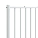 vidaXL Tête de lit métal blanc 193 cm