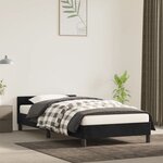 vidaXL Cadre de lit avec tête de lit Noir 80x200 cm Velours