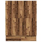 vidaXL Cadre de lit avec rangement Bois ancien 236 5 x 180 x 31 5 cm