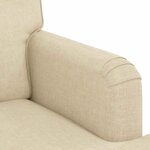 vidaXL Canapé Crème 144 x 80 x 85 cm tissu