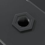 vidaXL Étagères murales 2 Pièces 75x23 5x3 cm noir acier inoxydable