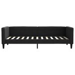 vidaXL Lit de repos sans matelas noir 80x200 cm tissu