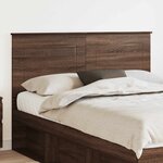 vidaXL Tête de lit Chêne brun 160 cm Bois d'ingénierie