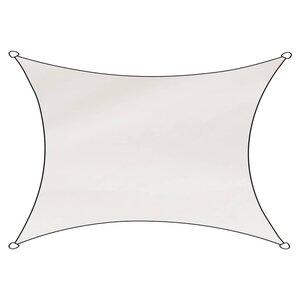 Livin'outdoor Tissu d'ombrage Como Polyester rectangulaire 3x4 m Blanc