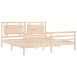 vidaXL Cadre de lit sans matelas bois massif