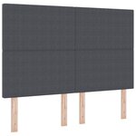 Tête de lit vidaXL Design Simple Gris Foncé 140 cm en Tissu Velours Côtelé