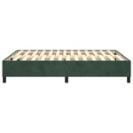 vidaXL Cadre de lit sans matelas vert foncé 140x190 cm velours