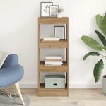 vidaXL Bibliothèque chêne artisanal 40 x 30 x 103 cm Bois d'ingénierie